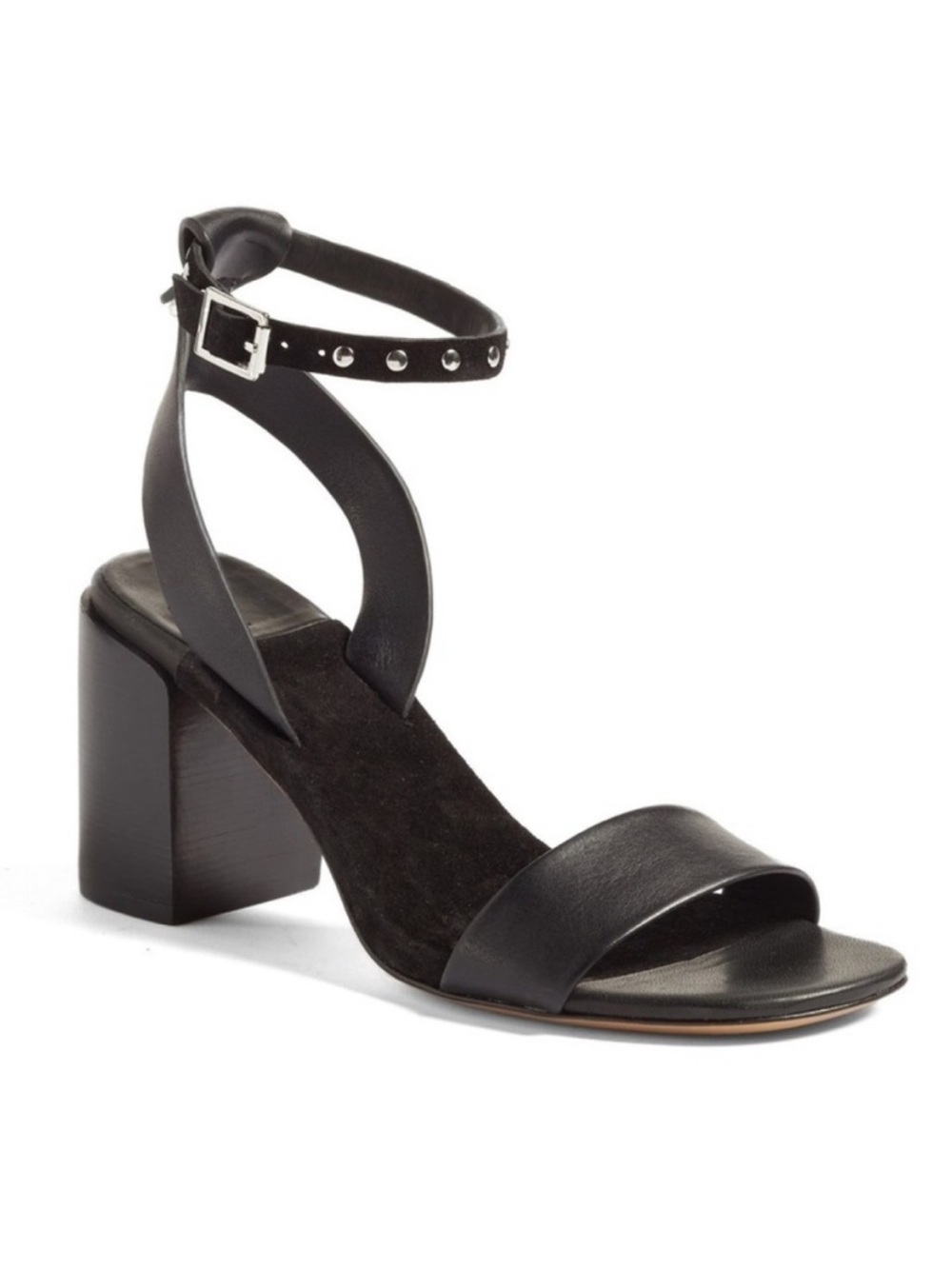 Rag and Bone Gia Block Heel Sandal Black